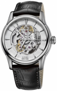 Buy this new Oris Artelier Skeleton 01 734 7670 4051-07 5 21 71FC mens watch for the discount price of £1,657.00. UK Retailer.